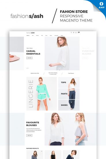 Fashion Slash - Minimalist Fashion Boutique Magento Theme