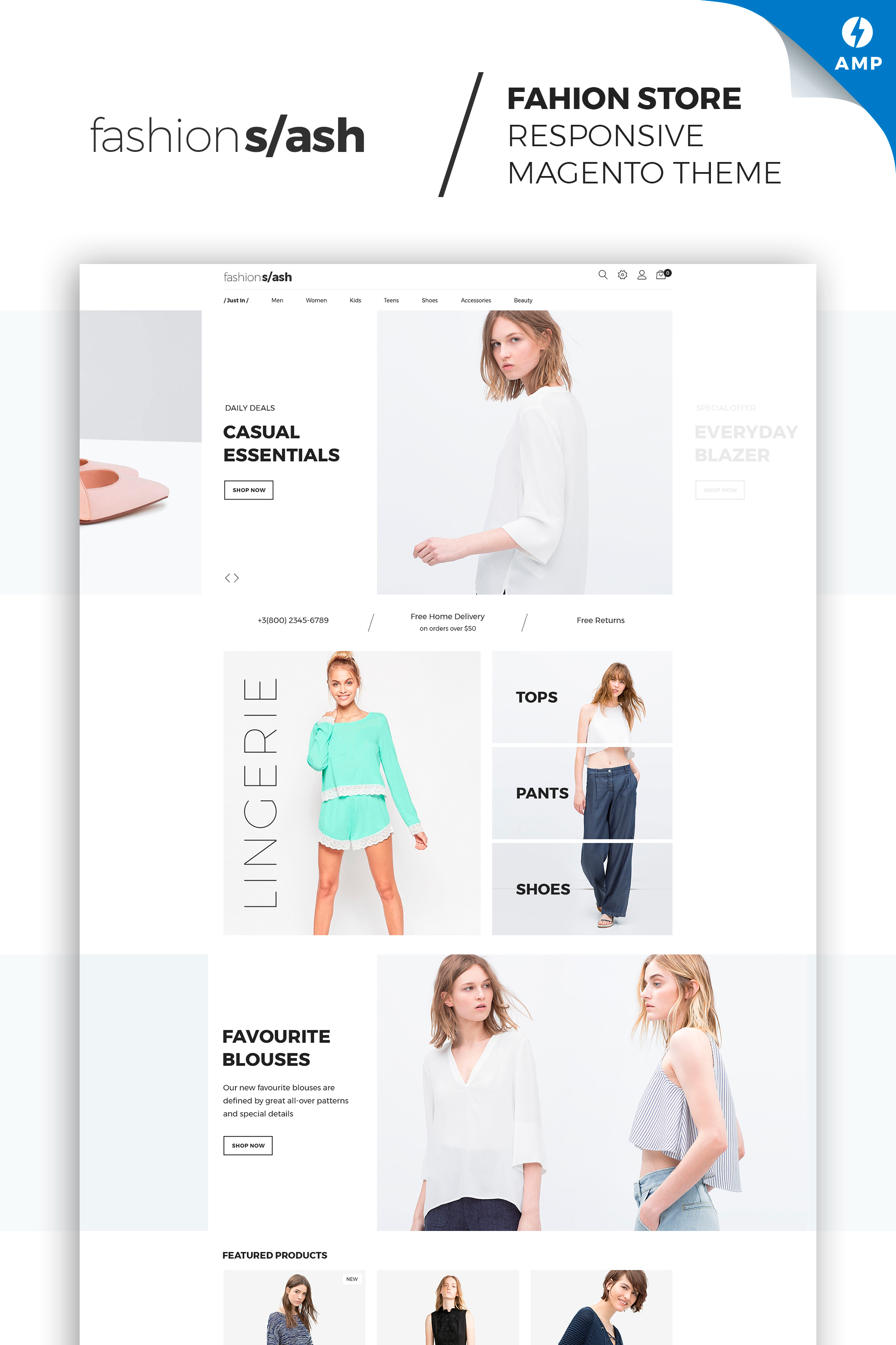 Fashion Slash – Minimalist Fashion Boutique Magento Theme