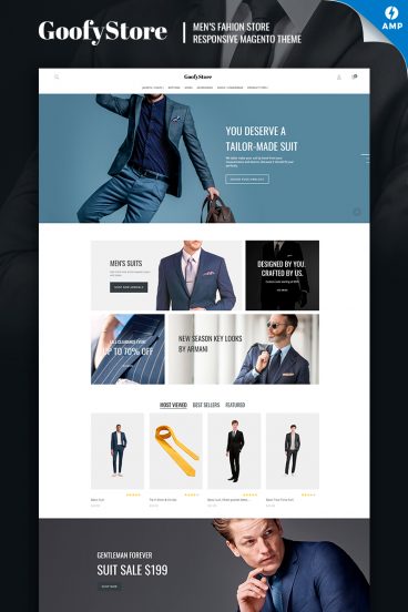 GoofyStore - AMP Men's Fashion Magento Theme