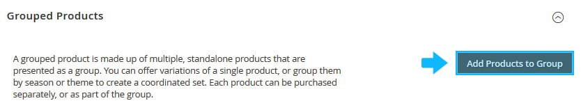 grouped products magento