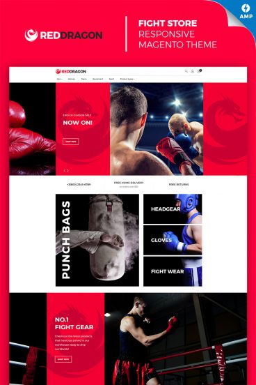 RedDragon - Martial Arts Shop Magento Theme