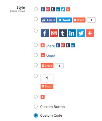 social sharing buttons
