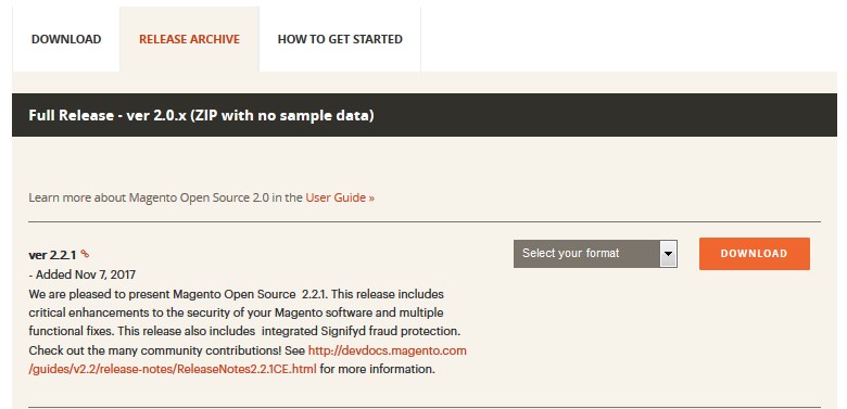 download magento