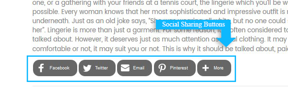 social sharing buttons