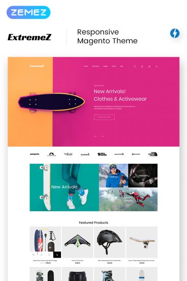 ExtremeZ - Extreme Sports Magento Theme