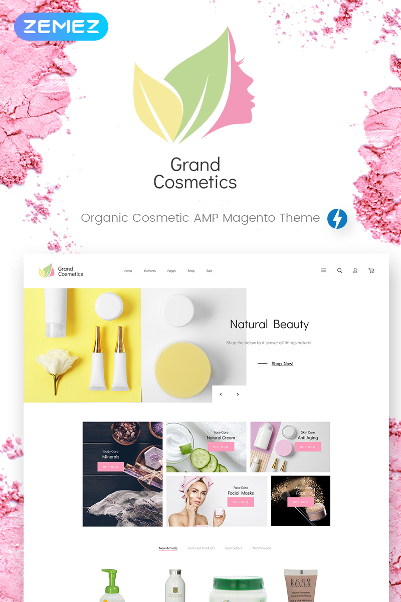 GrandCosmetics – Cosmetics Store Magento Theme