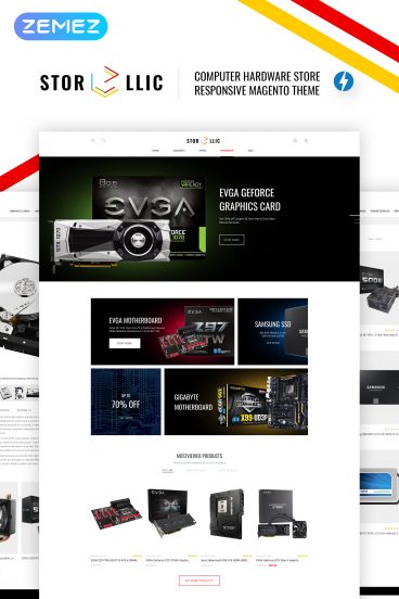 StorLlic - Computer Hardware Magento Theme