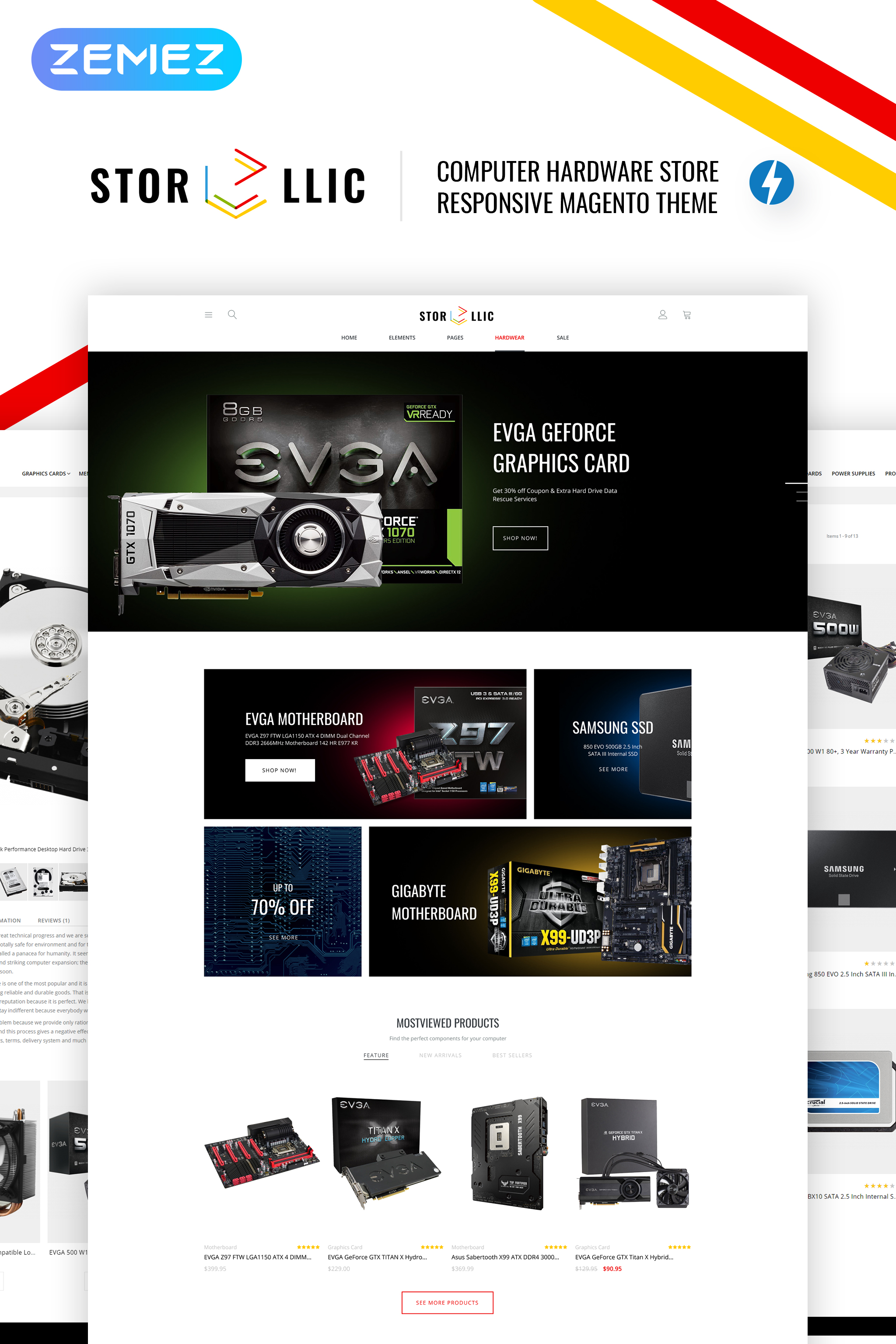 StorLlic – Computer Hardware Magento Theme