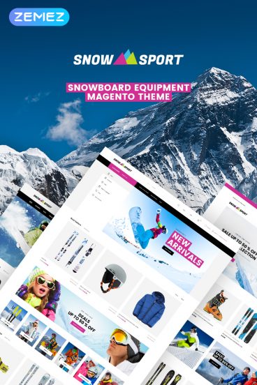 SnowSport - Extreme Sports Gear Magento Theme