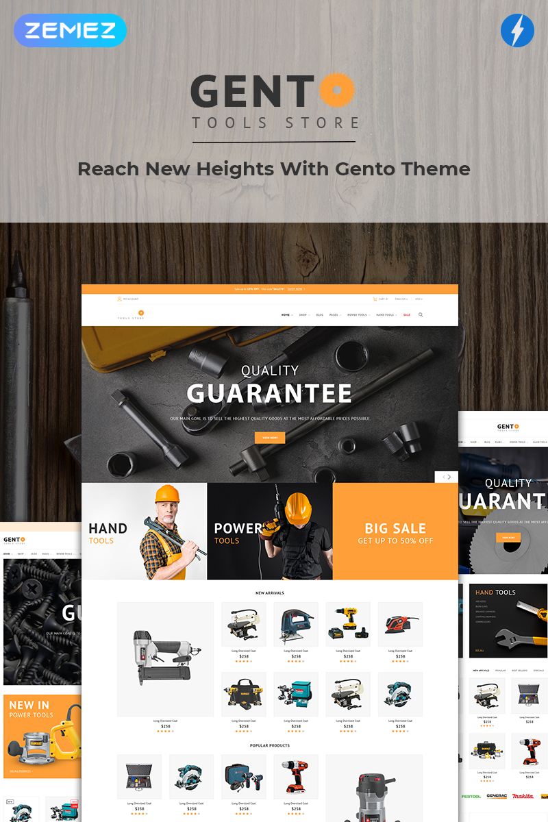 Gento – Tools Magento Theme