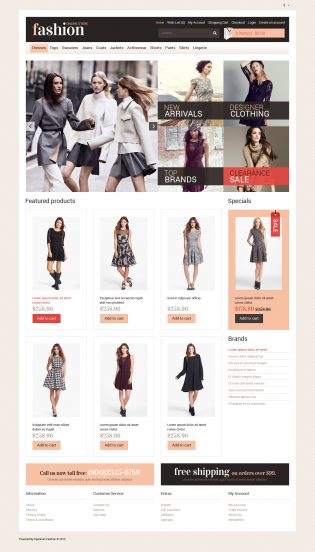 Your Fashion Store OpenCart Template