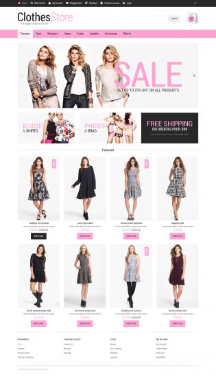 Woman Fashion OpenCart Template