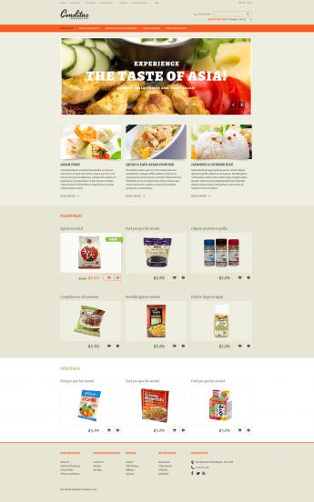 Asian Grocery Store OpenCart Template