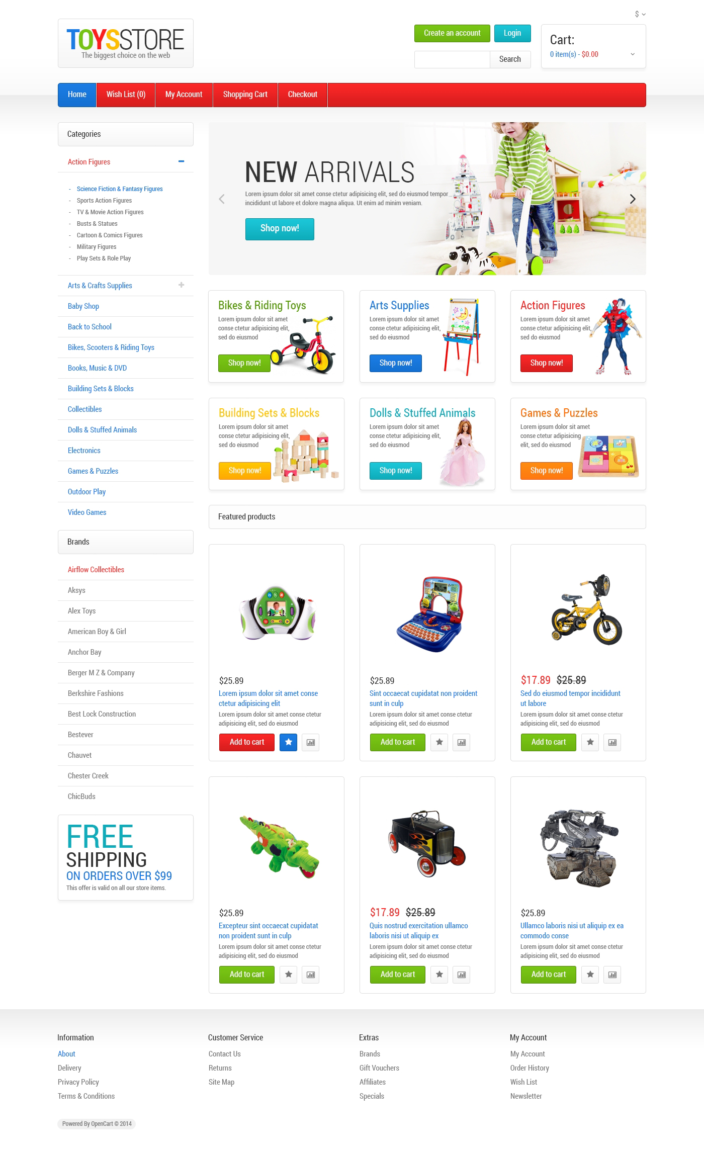 Toys Store OpenCart Template