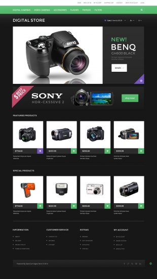 Electronics Store Template Responsive OpenCart Template