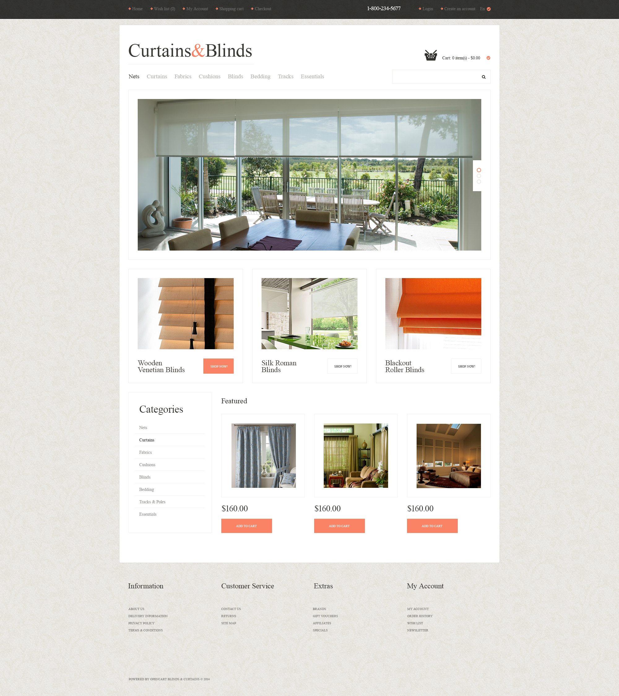 Window Decor Template Responsive OpenCart Template