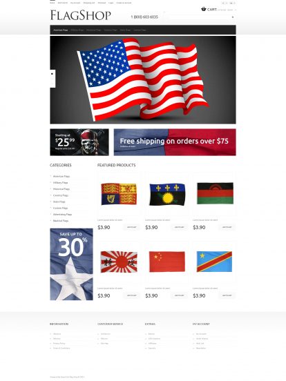 Politics Template Responsive OpenCart Template