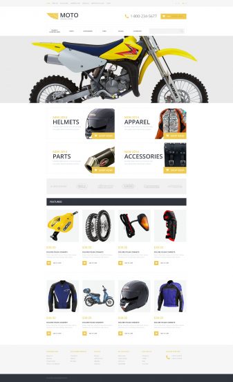 Motorcycle Store OpenCart Template