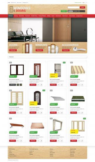 Windows  Doors Store OpenCart Template