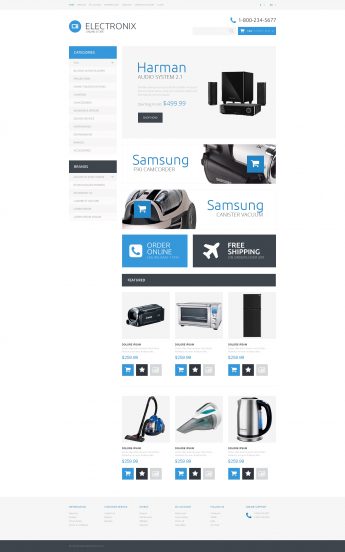 Electronic Appliances OpenCart Template