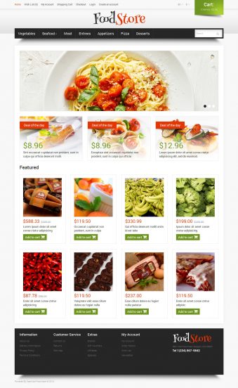 Food Shop OpenCart Template