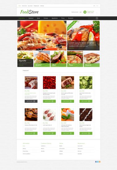 Grocery Store Template Responsive OpenCart Template