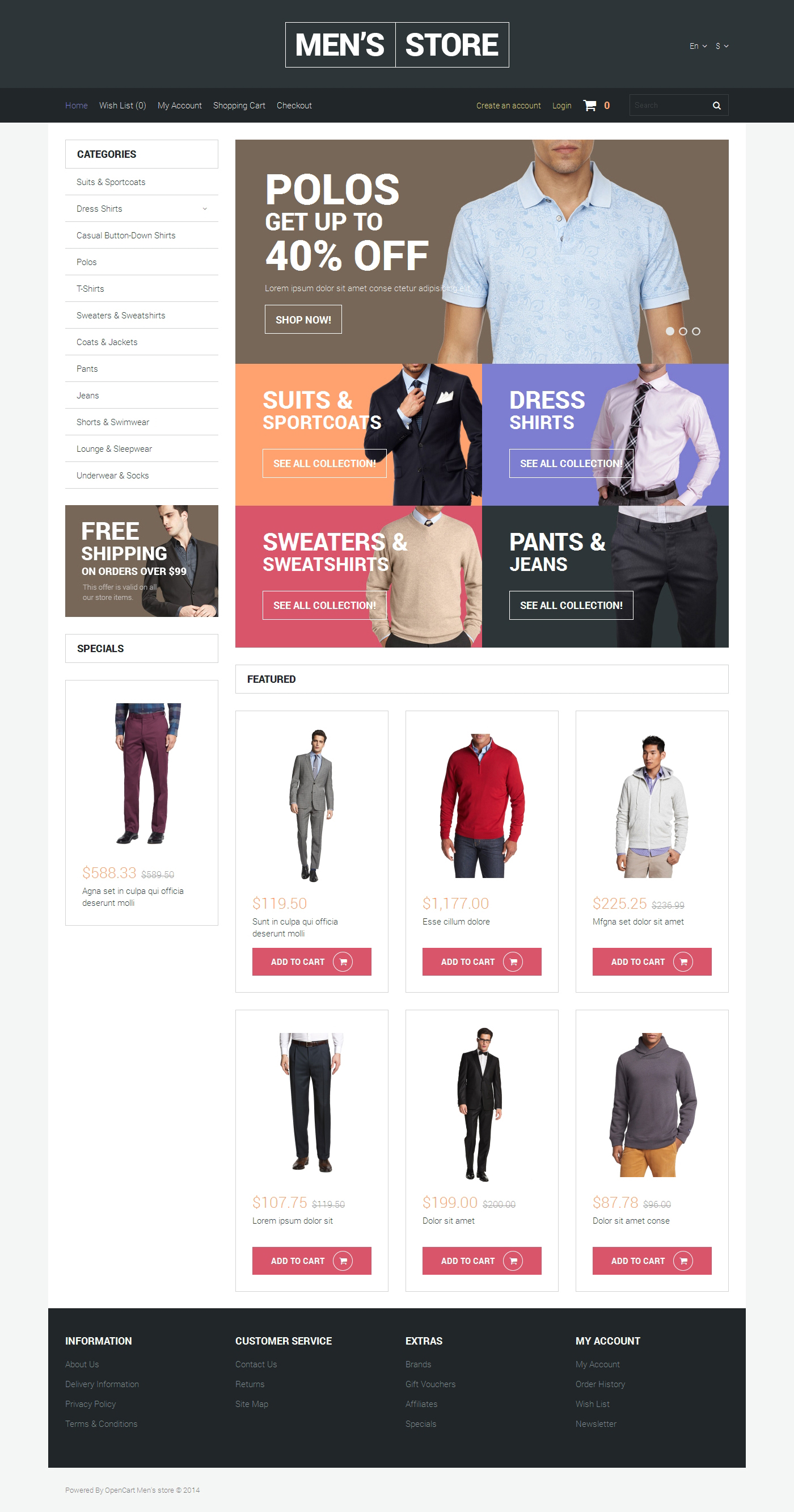 Apparel Template Responsive OpenCart Template - Zemez OpenCart