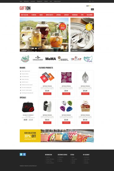 Enjoyable Gifts OpenCart Template