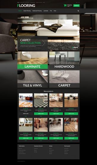 New Flooring OpenCart Template