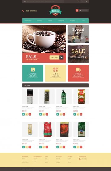 Drink Coffee OpenCart Template