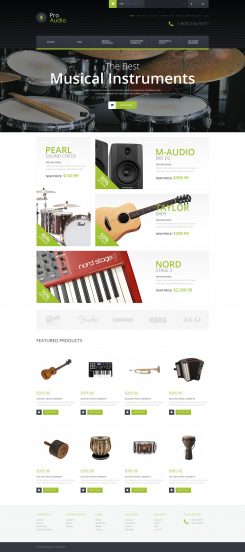 Music Gear OpenCart Template