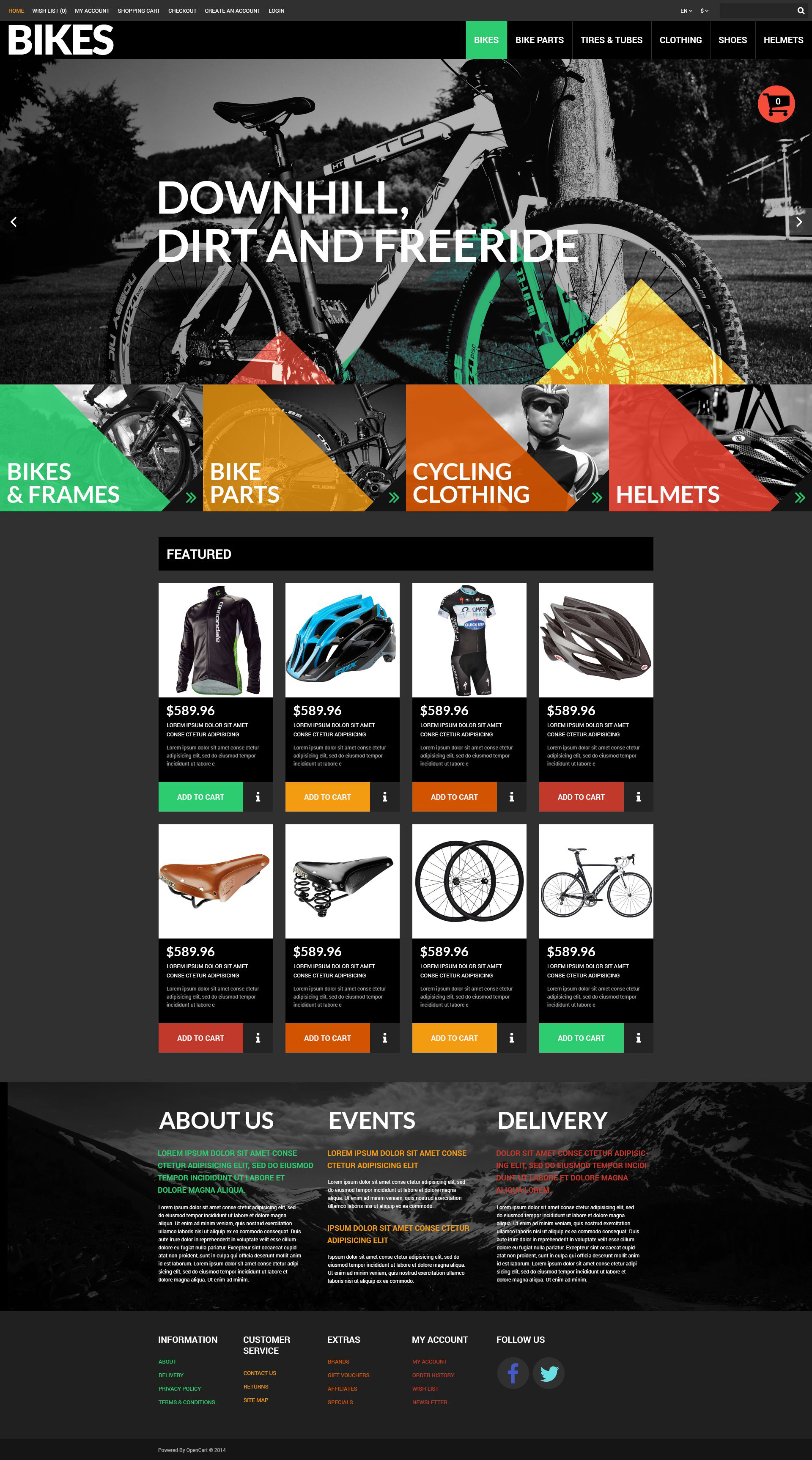 Sport Goods OpenCart Template