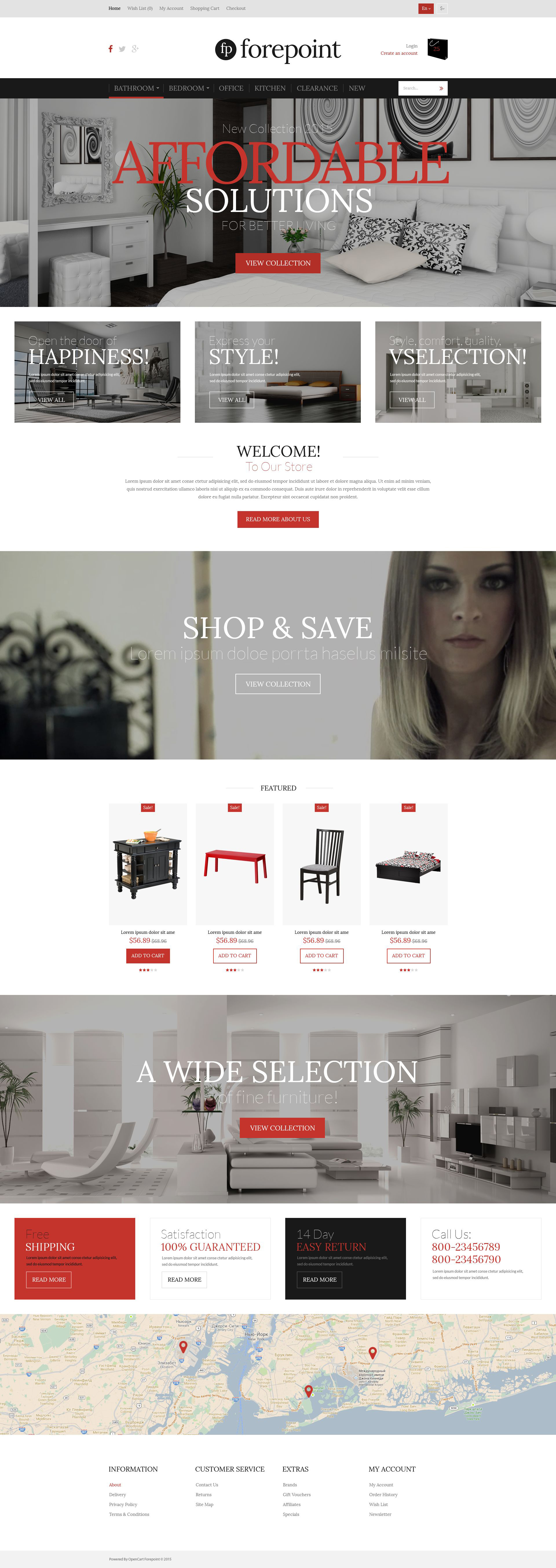 Furniture Shop OpenCart Template