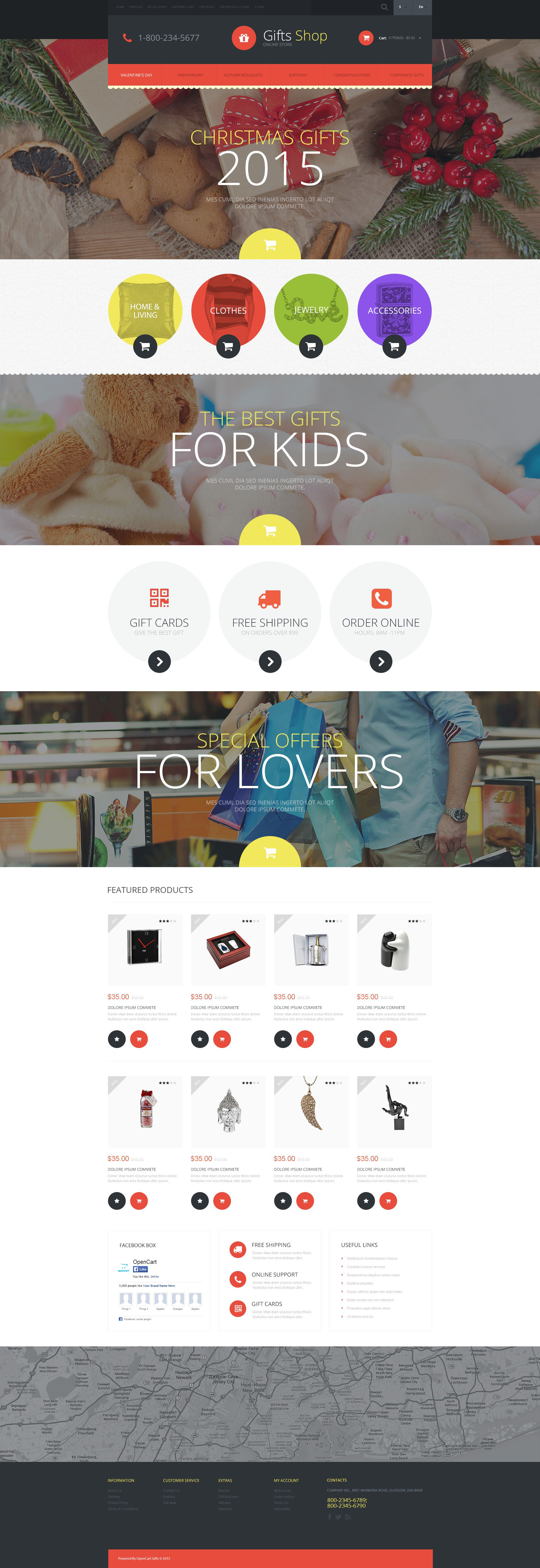 Christmas Gifts Store OpenCart Template