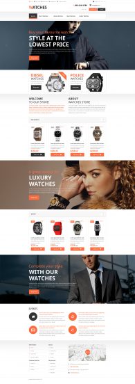 Brand Watches OpenCart Template