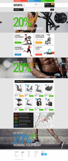 Active Sports Store OpenCart Template