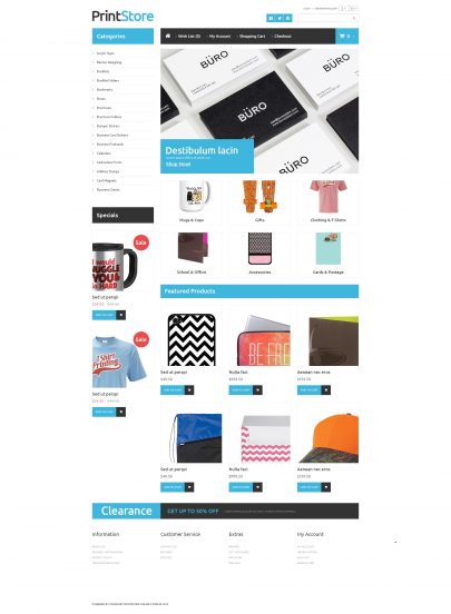 Imprinted Items OpenCart Template