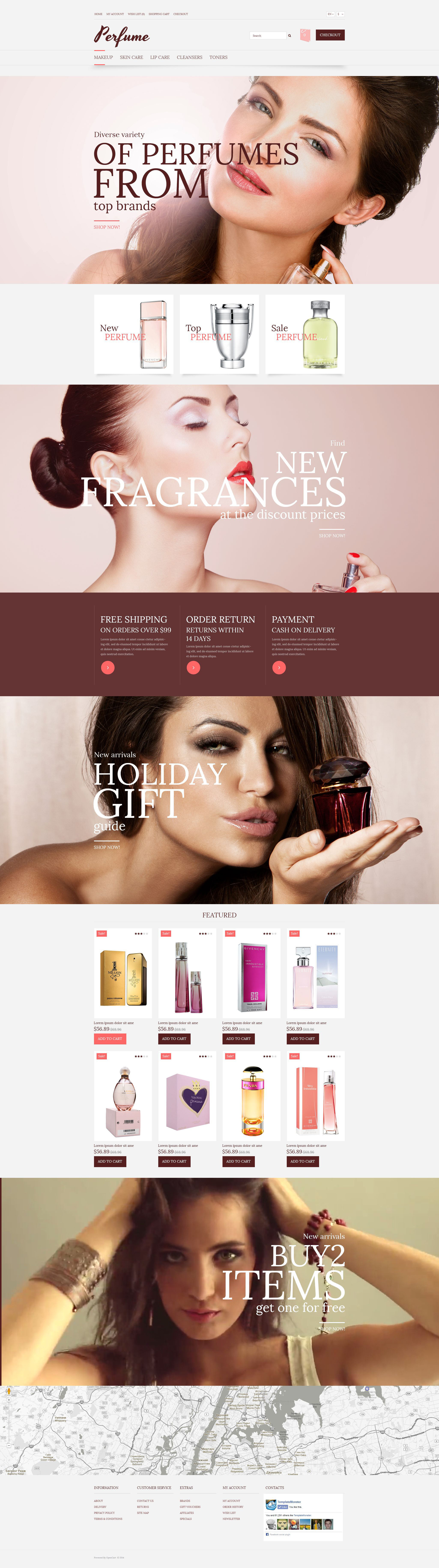 Elegant Fragrance OpenCart Template