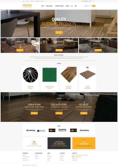 Flooring Store OpenCart Template