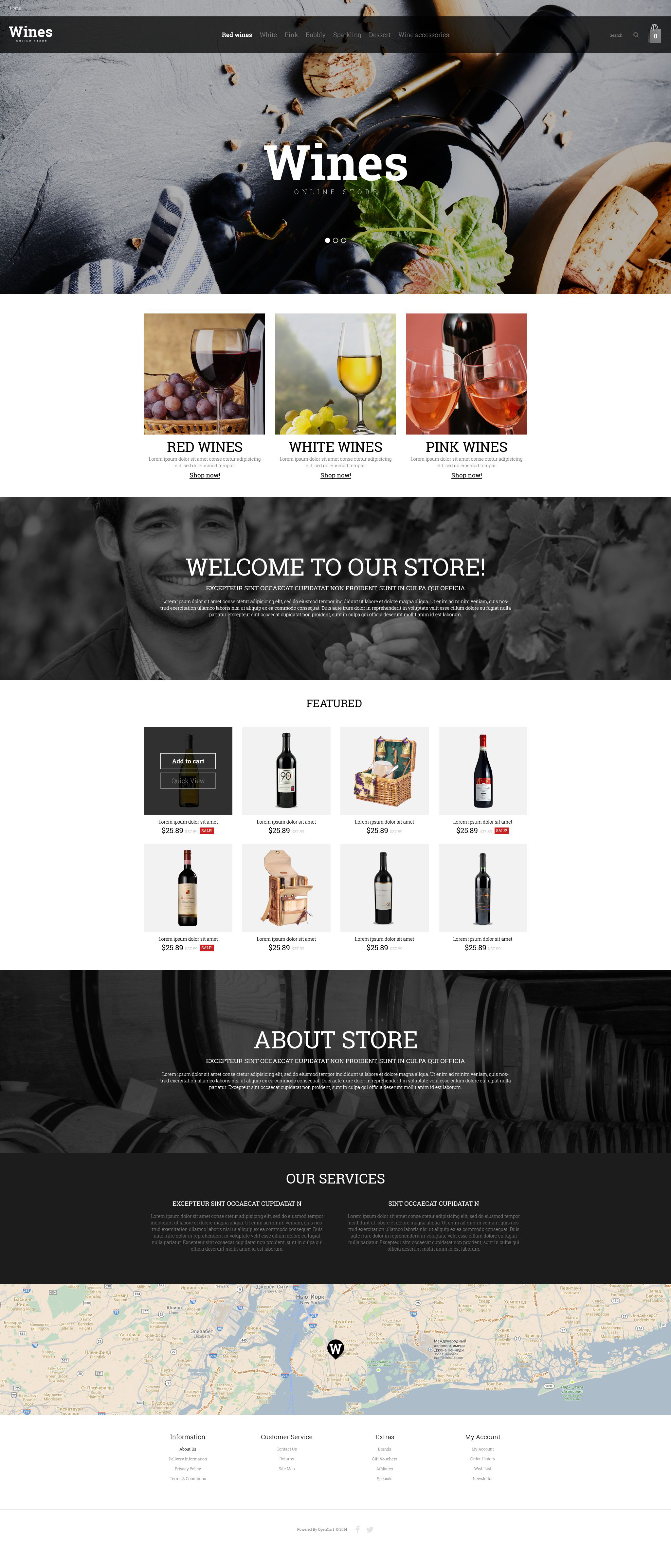 Wine Store OpenCart Template