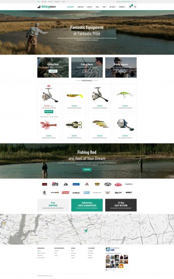 Fishing Supplies OpenCart Template