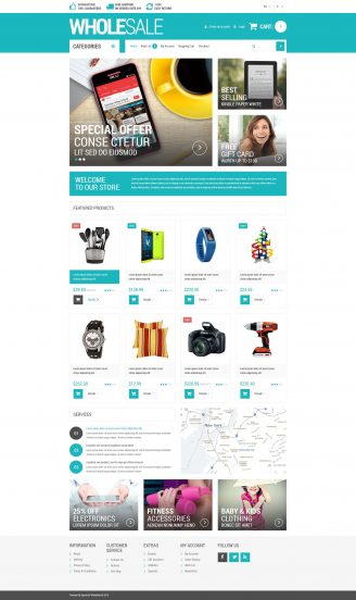 Wholesale Store Responsive OpenCart Template