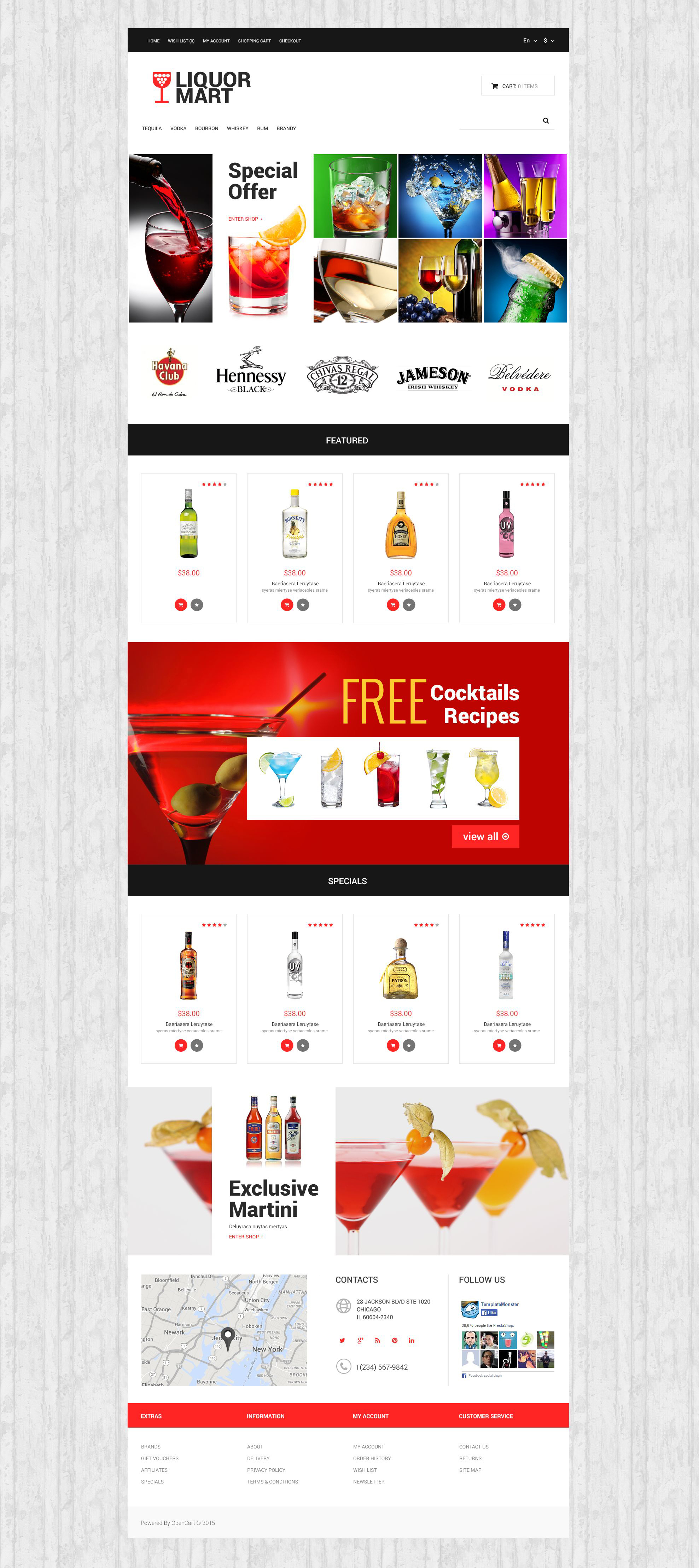 Liquor Mart OpenCart Template