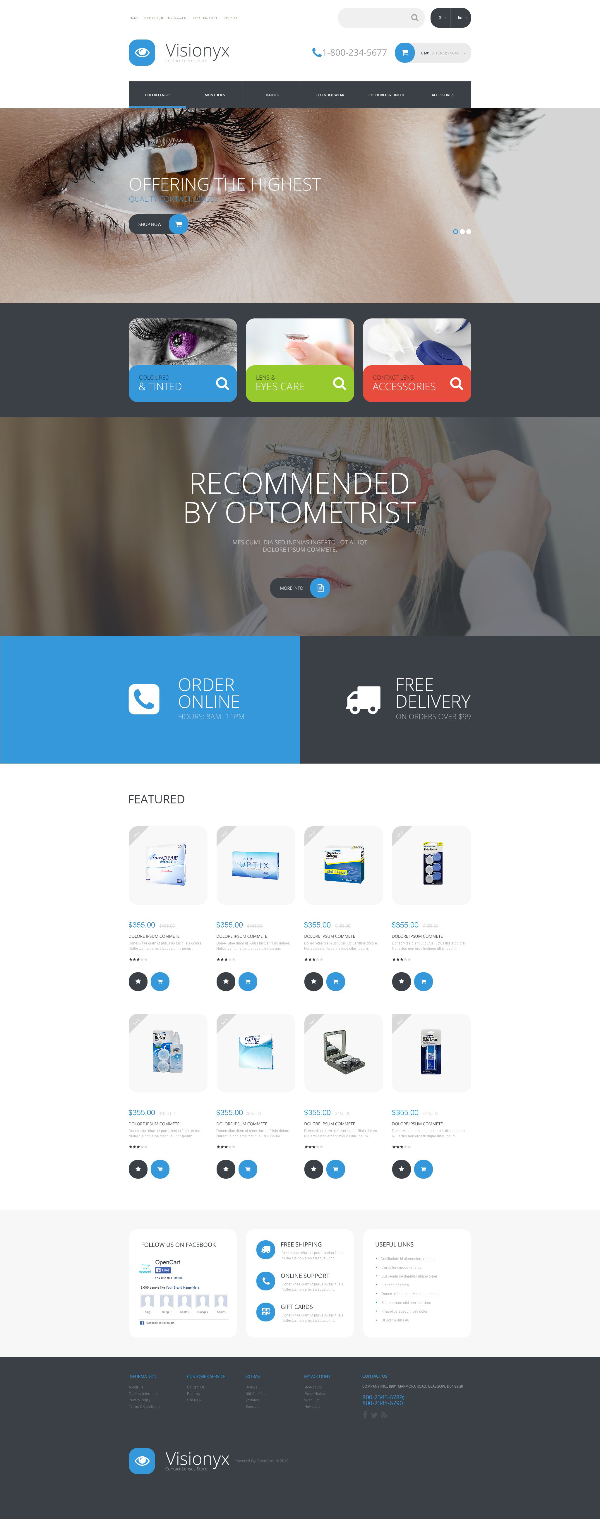 Visionyx OpenCart Template