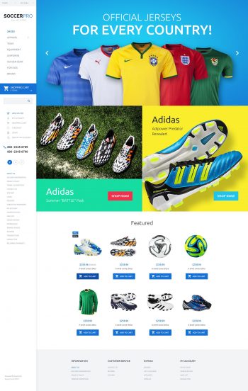 SoccerPro OpenCart Template