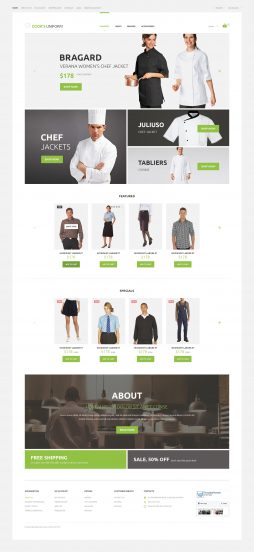 Cook's Uniform OpenCart Template