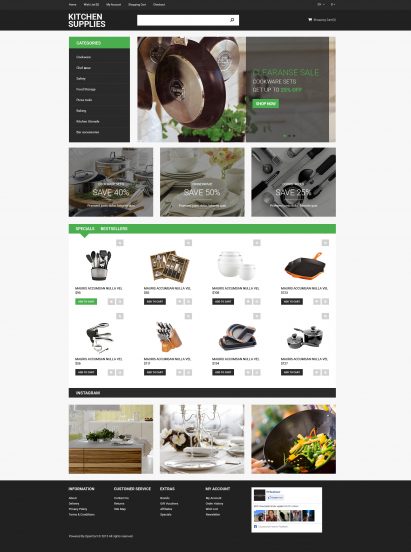 Kitchen Essentials OpenCart Template