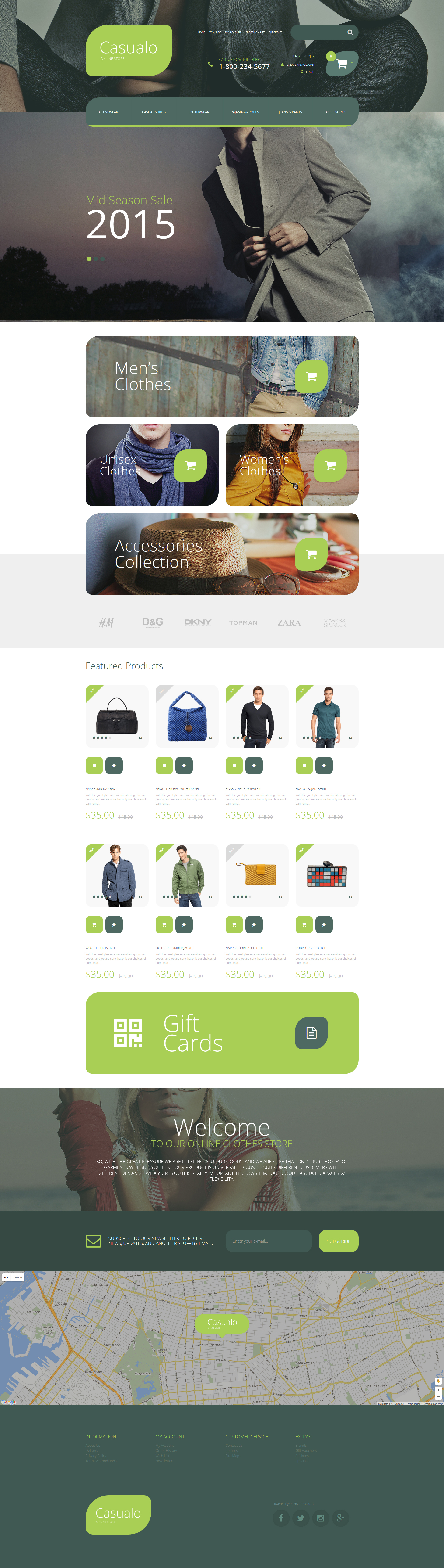 Casualo OpenCart Template