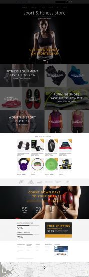 Fitness Training OpenCart Template