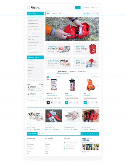 Ambulance Template Responsive OpenCart Template